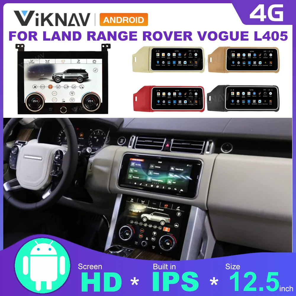 

For Range Rover vogue L405 Android car radio with screen 2013-2017 AC panel player touch screen air conditioning