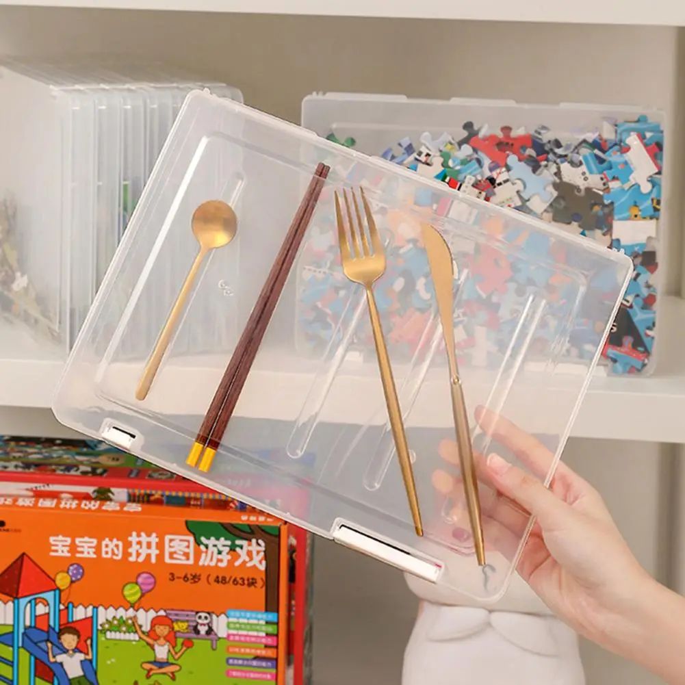 Puzzle Organizer Useful Moisture-proof Clear Visibility Storage