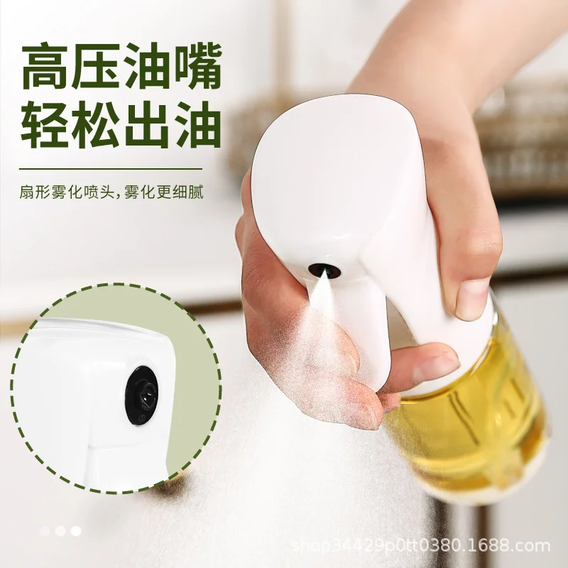 Atomizing oil spray bottle Plastic material Press type kitchen spray bottle Oil sprayer Barbecue oil High pressure