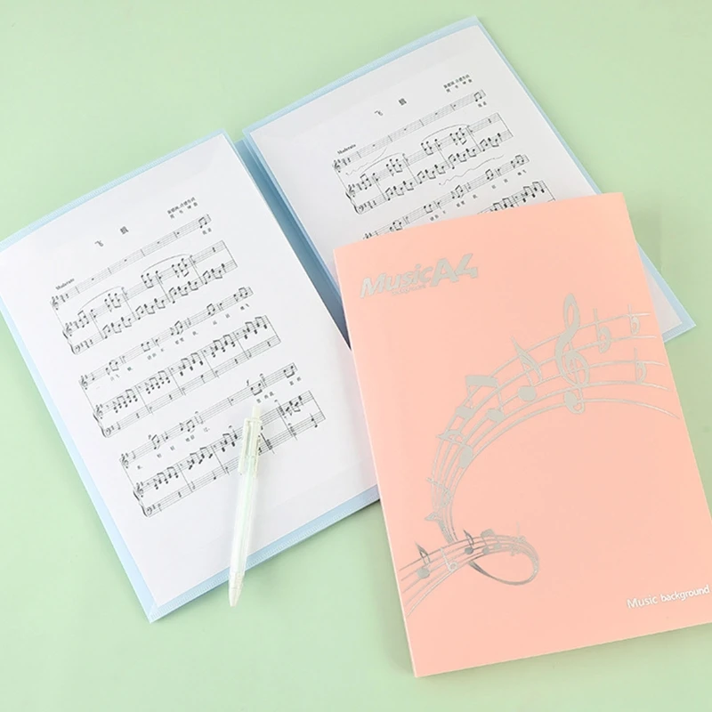 

Expandable Music Score Folder 4 Pages Writable A4 Music Binder for Drawing Modifying Files Storing Files for Musicians