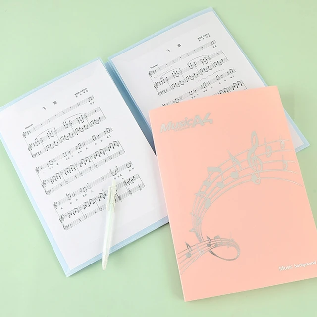 Dossier De Fichiers Musicaux, 6 Feuilles, Papeterie De Bureau Et D'école,  Cadeau, Notation Musicale, Support À Trombone, Piano, Partition, Livre,  Document - Fichier Dossier - AliExpress