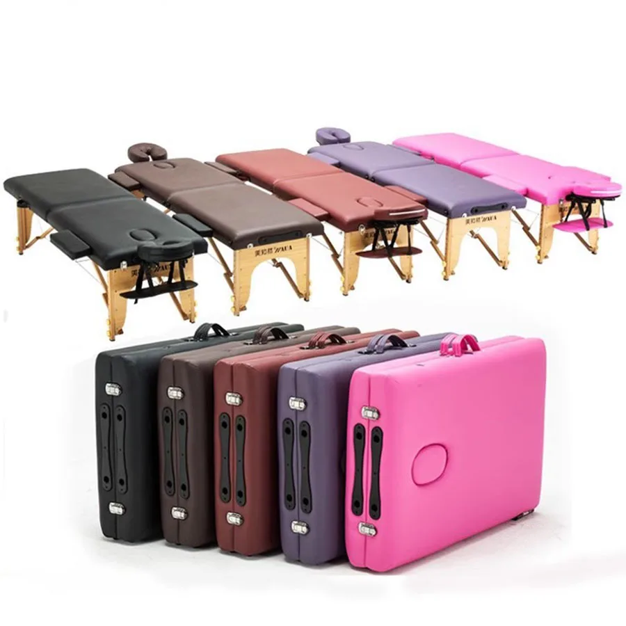 

Portable Wipeable Massage Table Hole Folding Metal Massage Table Carry Case Matrass Pliantes Full Body Camillas Salon Furniture