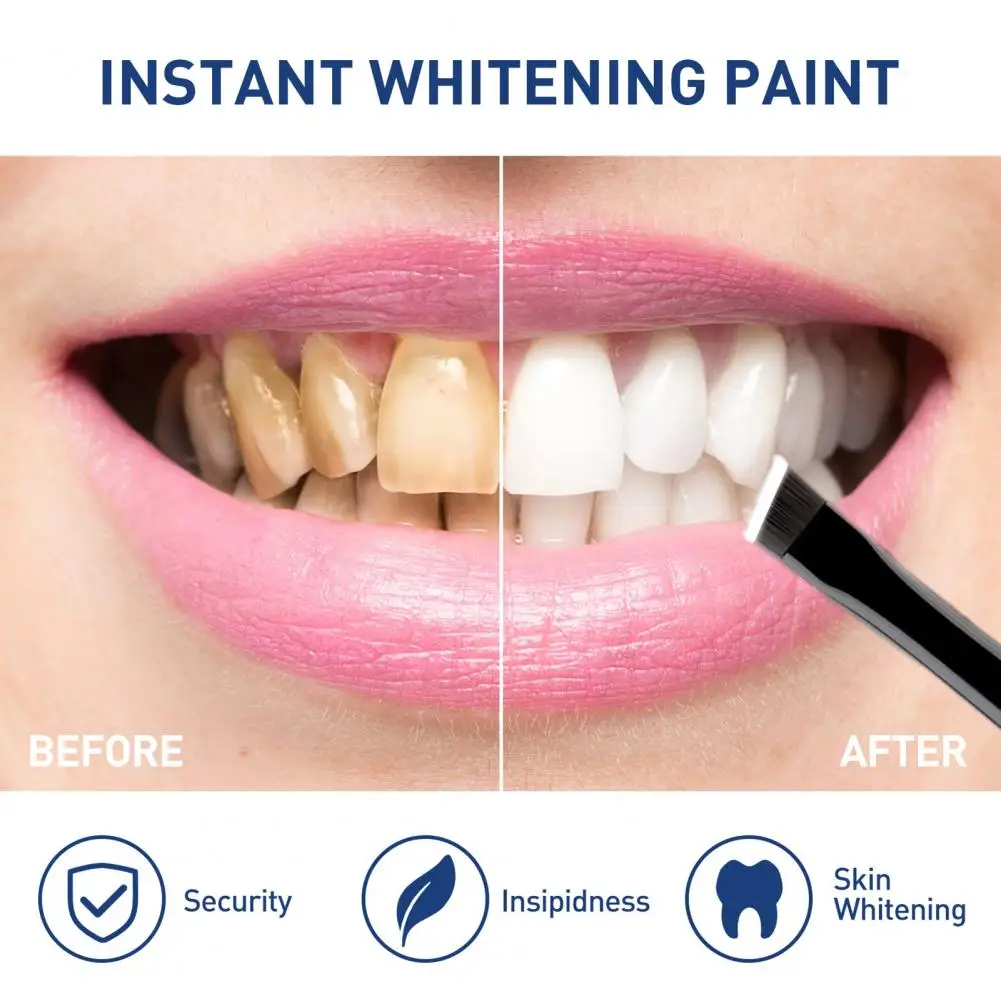 

Practical Tooth Paint Effective Mini Tooth Care Paint Liquid Lightweight Teeth Whitening Paint for Bathroom