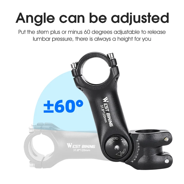 Adjustable Bicycle Handlebar Stem for ultimate comfort and stability