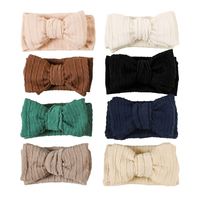 

127D Soft Elastic Knitted Headwear Wide Band Hair Bands Headband Head Wraps Hairbands