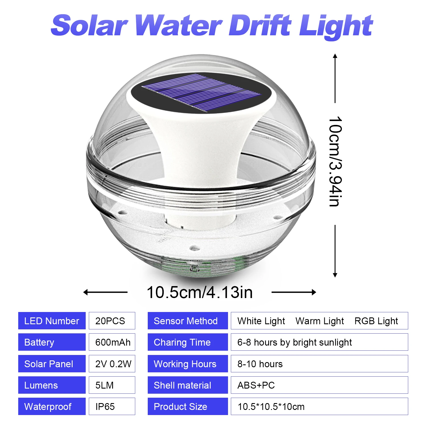 SOLPEX 12 Pack Solar Pool Lights For Above Ground Pools, Waterproof LED Above Ground Pool Lights, Outdoor Pool Decoration Accessories(Cool White