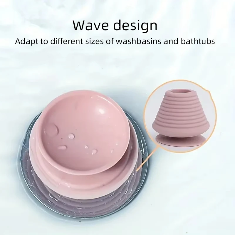 Silicone Bathtub Stopper Kitchen Bathroom Sink Drain Bath Plug Stopper For Bathroom Accessorie