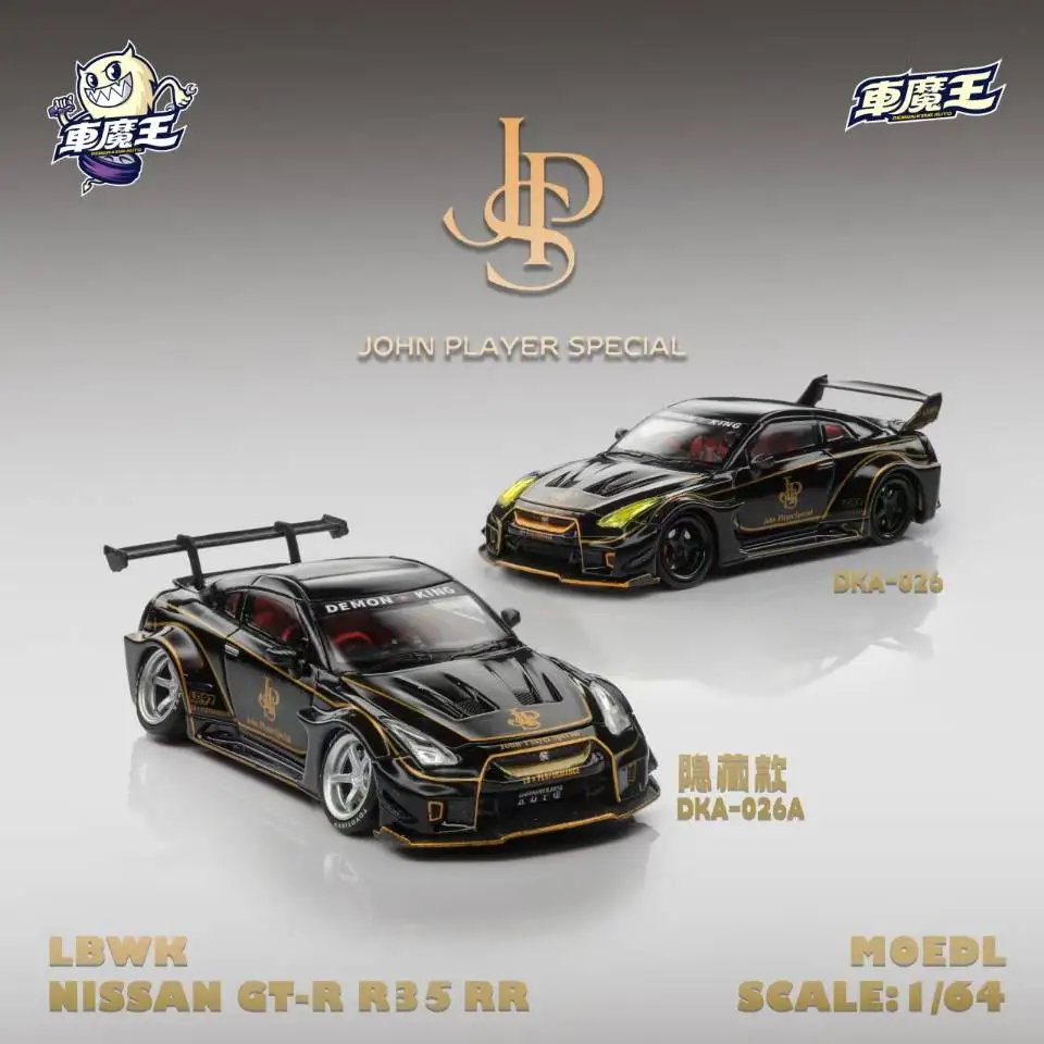 Pre-sale Demon King Auto 1:64 GTR35 RR Black/Gold JPS Painting Alloy Model Car 23 Sdb82a2717c06444f994186b8580eded65