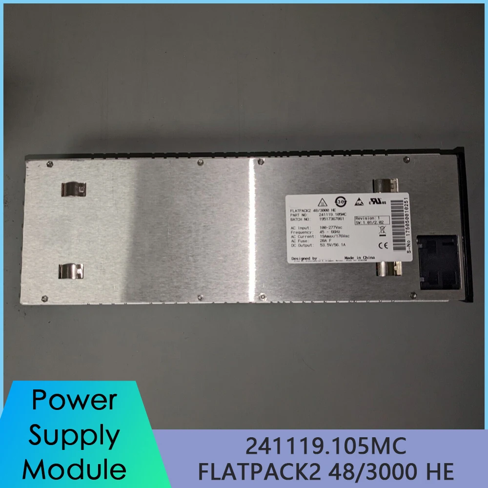 241119.105MC FLATPACK2 48/3000 HE 3000W DC Output 53.5V/56.1A For Eltek Communication Power Supply Module Fast Ship 1 241119 105MC FLATPACK2 48 3000 HE 3000W DC Output 53 5V 56 1A For Eltek Communication