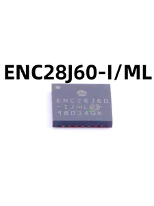 5-10pcs ENC28J60-I/ML ENC28J60-I ENC28J60 Encapsulated QFN-28 Ethernet Microcontroller 100% brand new original genuine product