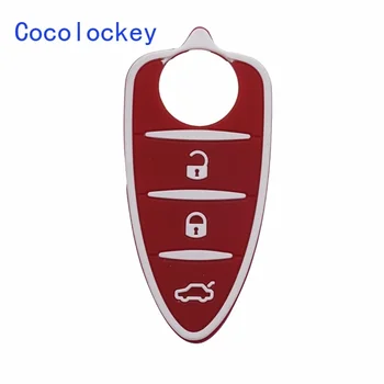 Cocolockey Car Key Pad for Alfa Romeo 156/159 /mito/giulietta/gt/4c Rubber 3 Buttons Remote Key Shell  Accessories For Girls 1