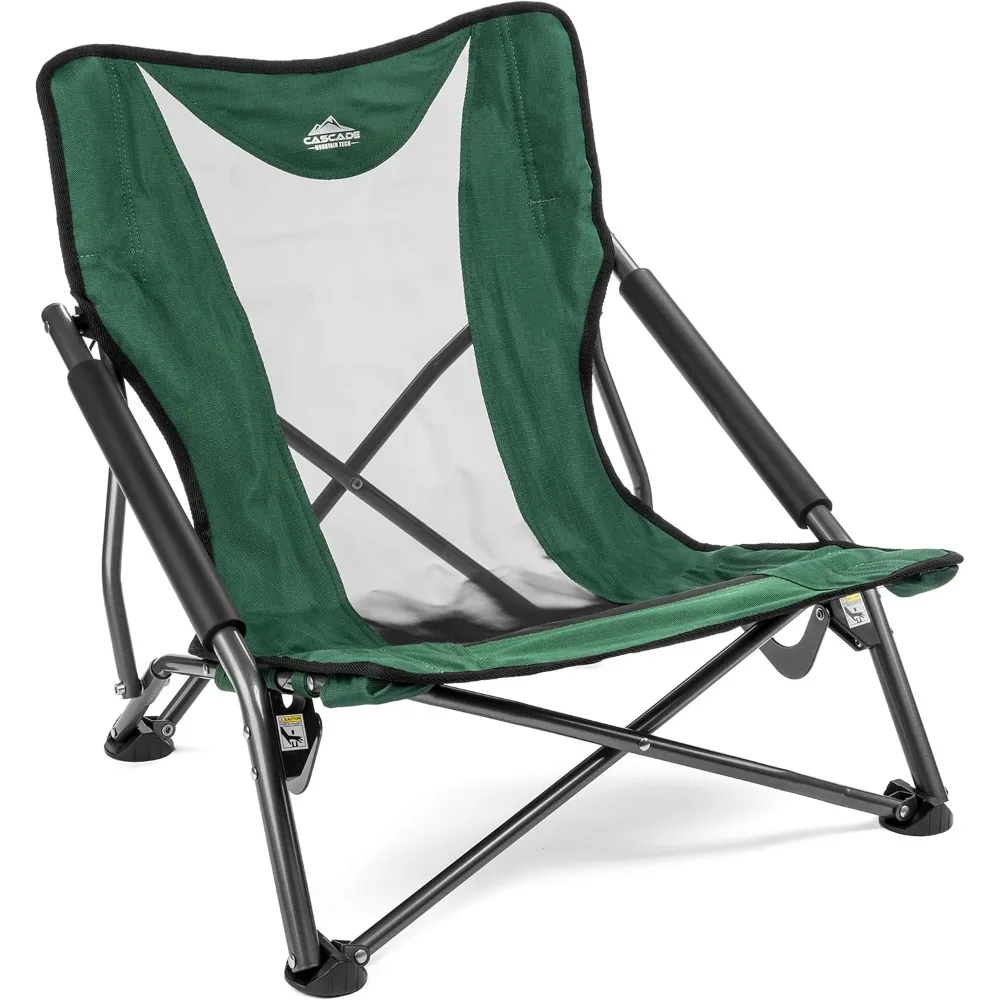 Tech Folding Camp Chair for Camping, Beach, Picnic, Barbqeues, Sporting Events with Carry Bag