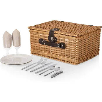 picnic time classic picnic basket for 2, romantic picnic for 2, wicker 2