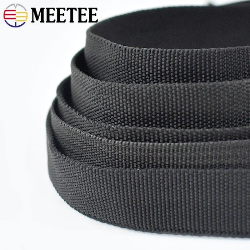 Polyester Webbing Tape Ribbon Band 5M 20-50mm Double-layer Hollow Tubular for Handbag Shoulder Strap Sewing Material