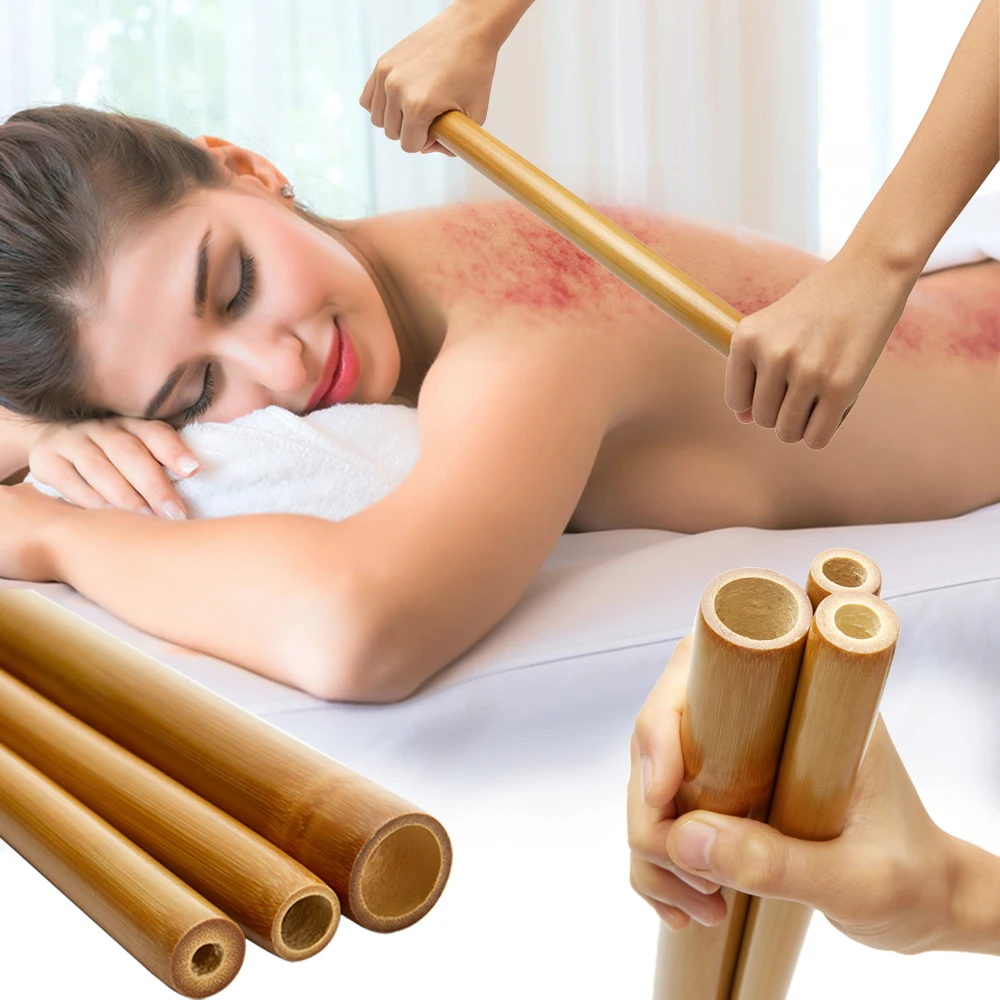 Natural Bamboo Massage Stick Gua Sha Massage Muscle Pain Relief