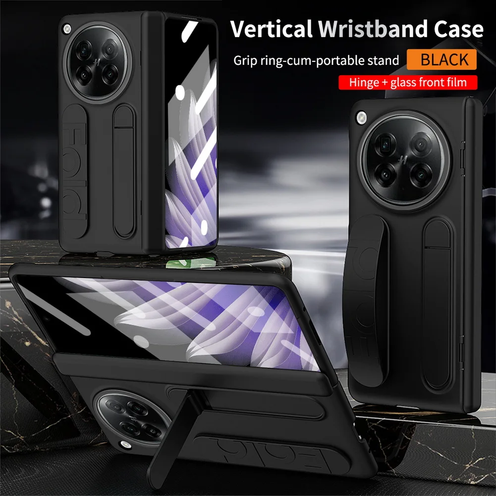 Silicone Wristband Kickstand Holder Case - Full-Body Protective Foldable Cover
