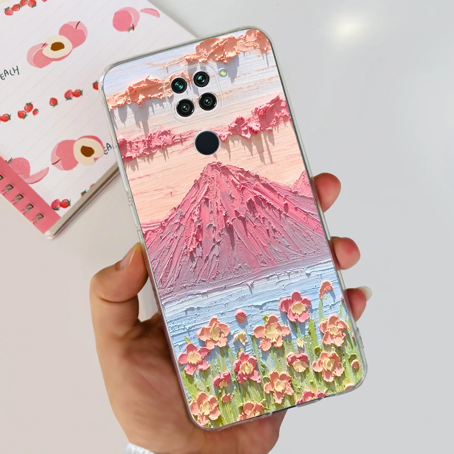 Cute Painted Clear Silicone Soft Phone Case Bumper Cover