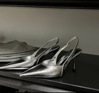 Sandales à talons hauts pour femmes, chaussures élégantes à bout pointu, escarpins sexy et tendance, nouvelle collection 2025, marque de luxe, chaussures habillées pour femmes 4