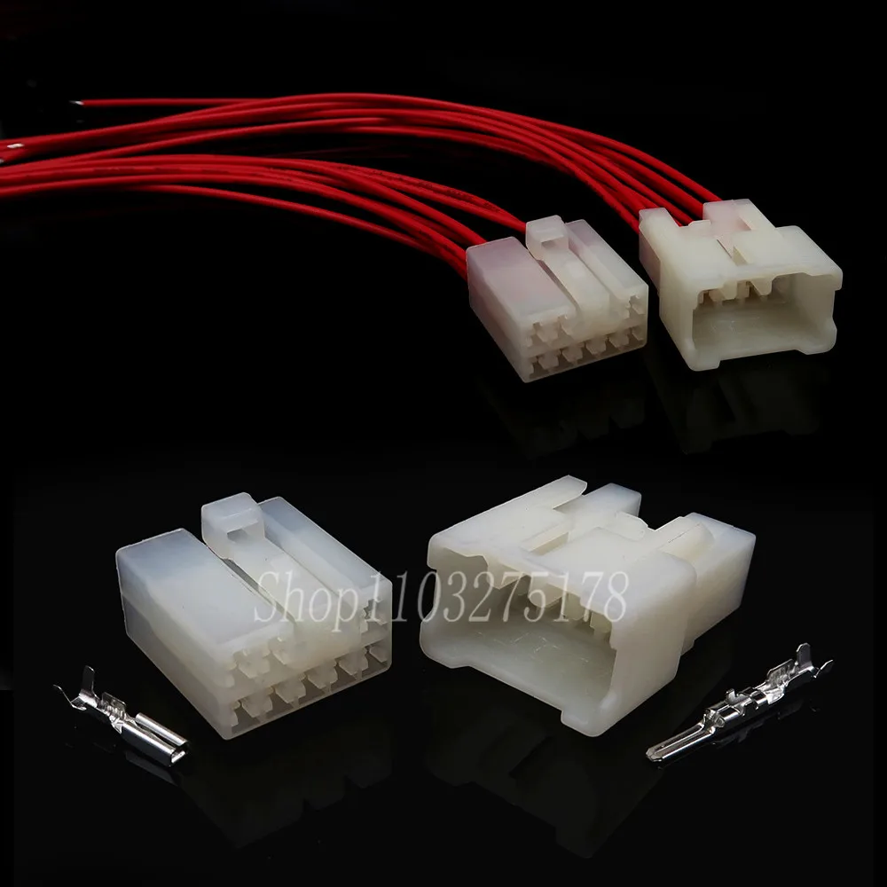 

1 Set 8 Pin 7122-1480 7123-1480 6240-1081 6240-5081 Car Audio Plug Auto Double Flash Turn Signal Connector With Wire