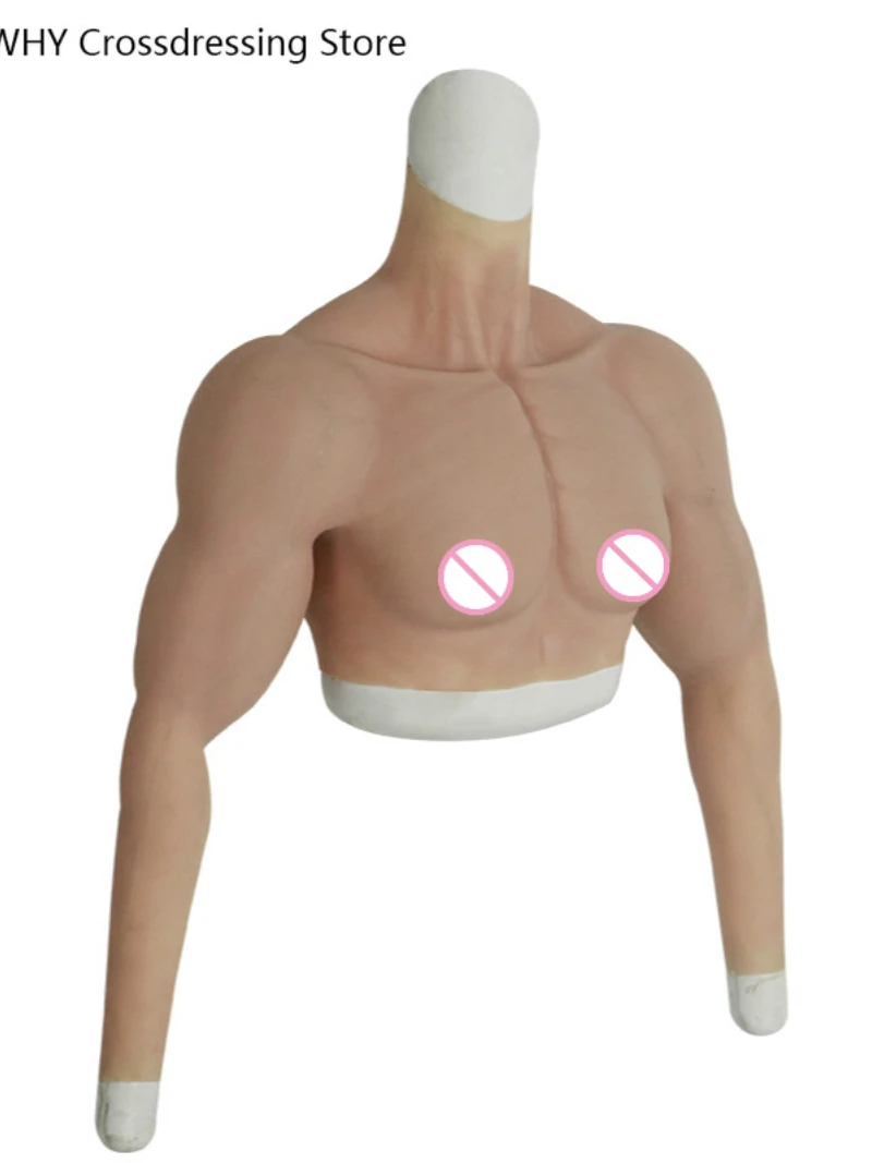 New Realistic Dummy Silicone Fake Muscle Belly Human Body Simulation Muscle Male Fake Belly Role Playing