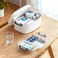 

2022 Medical Box Household Large-capacity Medical First Aid Kit Medical Care Multi-layer Medicine Emergency Storage Box Suitcase