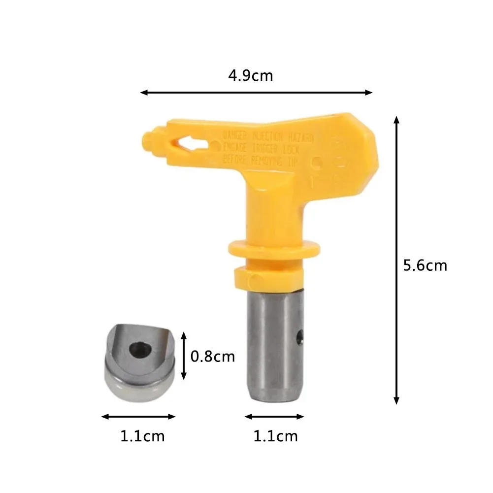 

Tungsten Steel Spray Tip Yellow Oil Paint Sprayable Interior And Exterior Latex Paint 4.9 X 5.6cm For Residential
