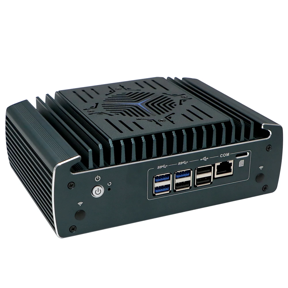 12th Gen Micro Soft Router Intel core i5 1245U i7 1265U 6x 2.5G i225 LAN NVMe Firewall Appliance Mini PC pfSense with fan