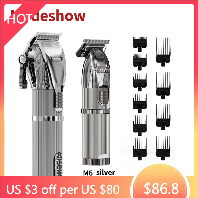 Madeshow M5f Hair Clipper Professional Trimmer For Men Cordless Haircutting Machine Top Quality Barber Instrument | Бытовая техника
