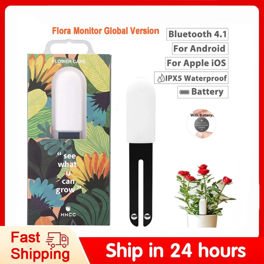 HHCC-Flower-Monitor-Flora-Garden-Care-Plant-Grass-Soil-Water-Fertility ...