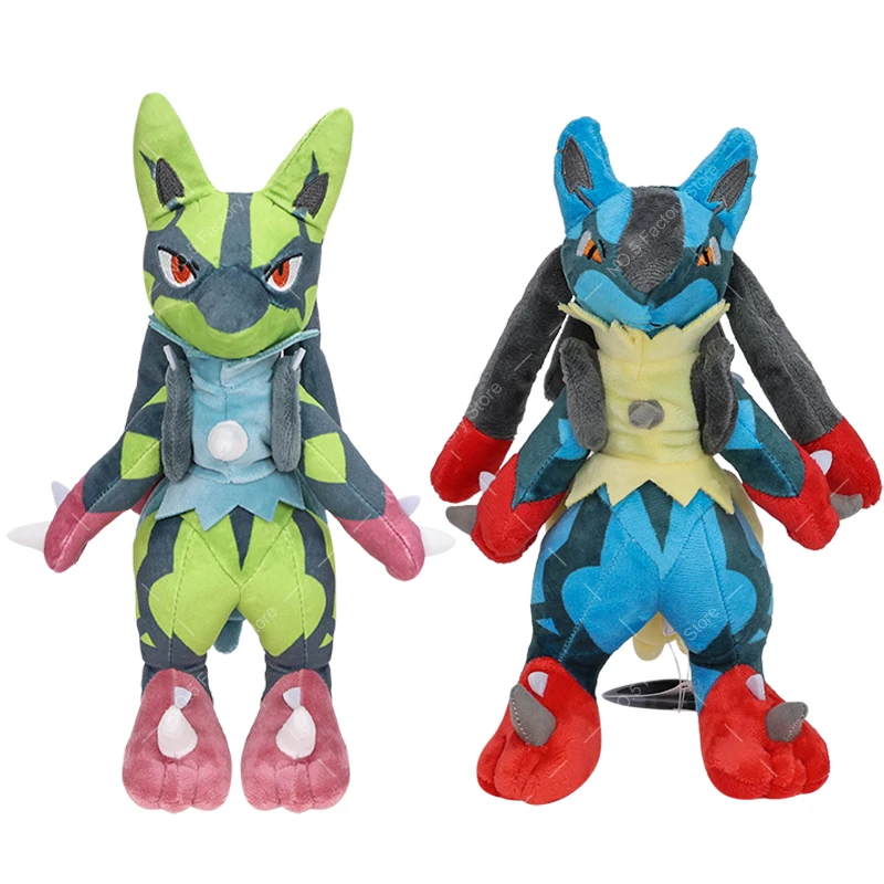 Pokemon Anime Kawaii Shiny Lucario Plüsch Puppe Cartoon Peluche Stofftier Cosplay Raum Dekoration Sammlung Kinder Geschenke