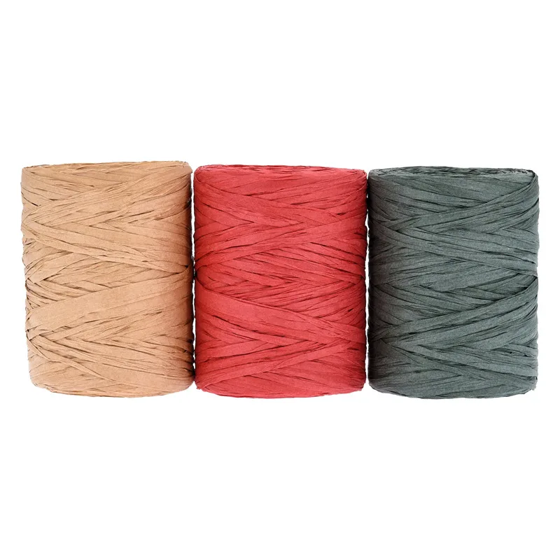 Raffia Paper Ribbon 100 Meters Decoration Wedding Rope Lafita Natural бумага Twine Gift Party Easter Papel Wrapping Raffia Straw Yarn