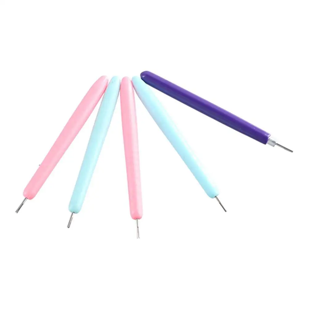 12개들이 퀼링 슬롯펜 종이 퀼링 도구 다양한 크기 종이 공예 퀼링 니들 키트 종이 컬링 퀼링펜