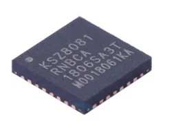 Puce ethernet originale, pack KSZ8081RNBCA TR, ksz8081, QFN 32 