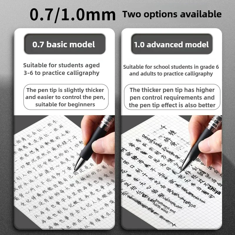 M&g 1.0mm/0.7MM Thick Gel Pen  Black Retractable Bullet Signature Pen Large Capacity K35 Signature Pen for Business Office 4