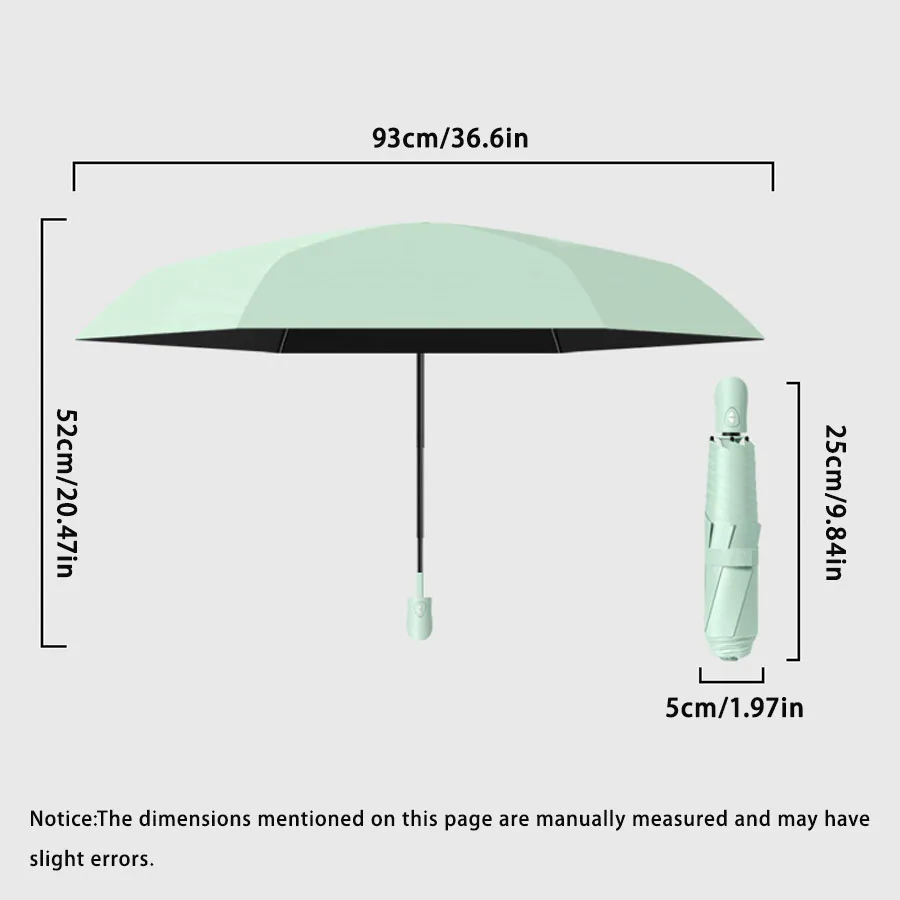 Ultra lightweight and portable automatic umbrella for women, suitable for both weather and sun protection, - 3