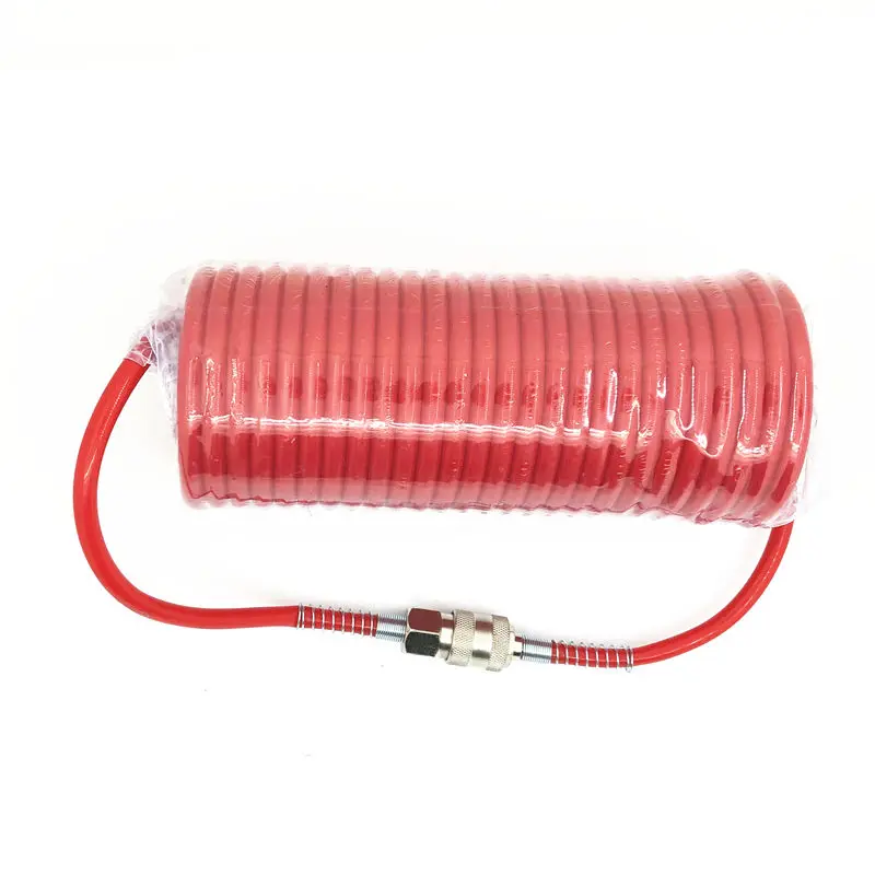 Telescopic PE Hose 7.5M Pneumatic Air Hose Tube Air Compressor Tools European Style EU Male and Female Quick Connector pneumatic air hose