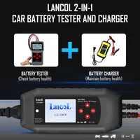 Lancol CAT-500 12V Battery Tester 8A Battery Charger Maintainer Fully Automatic Trickle Charge For Lead Acid Lithium Batteries 2