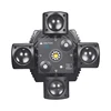 48W Colorful LED Beam Moving Head Light Red&Green Laser White Flash Lights DMX512 Sound Control For DJ Party 3