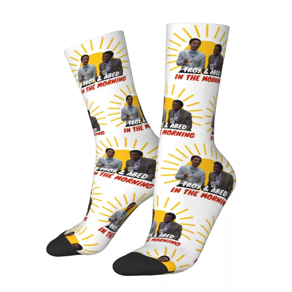 

Troy And Abed In The Morning Socks Harajuku Super Soft Stockings All Season Long Socks Accessories for Man's Woman's Gifts