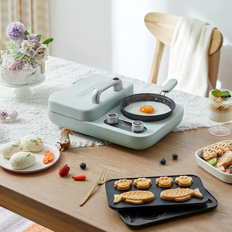 Breakfast machine multi-function baking tray four-in-one small sandwich machine lazy one-piece toast electric baking pan