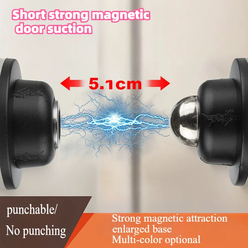 Silicone Anti-collision Door Suck Hotel Household Strong Magnetic Strong Mute Touch Stall Stopper