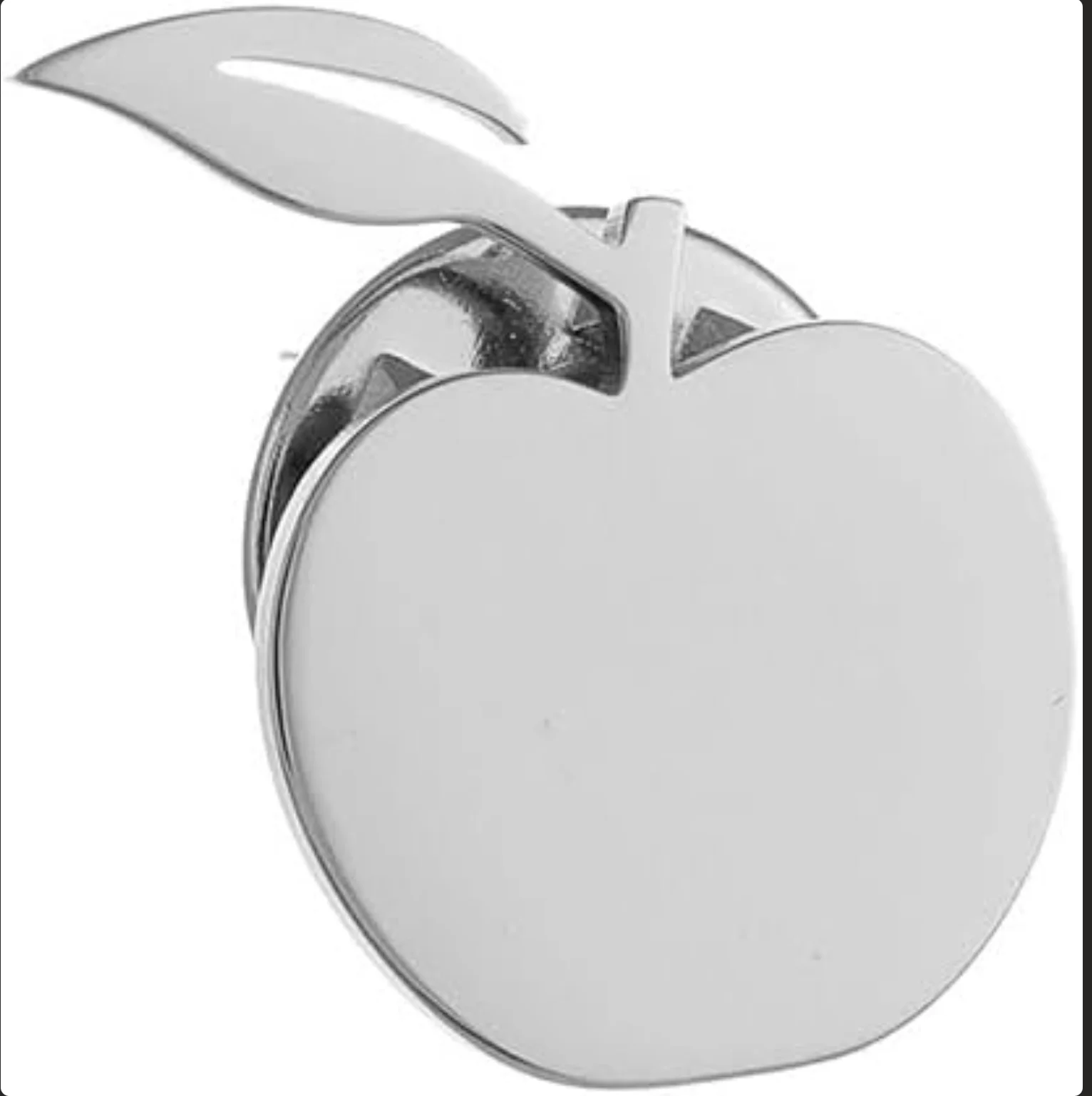 스테인레스 스틸 섬세한 Apple 남성용 브로치 옷깃 핀 여성용 버클 클립