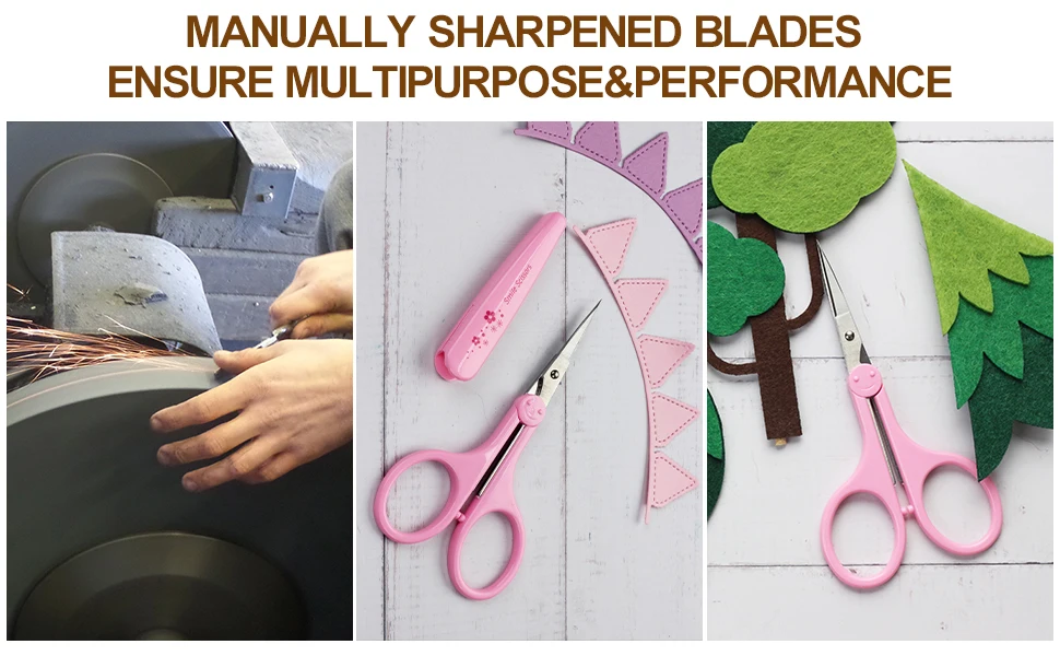 Description Picture 4 of item4 in Stainless Steel Detail Craft Scissors Set with Safety Cover for Scrapbooking, Paper Cutting Sewing Embroidery Quilting