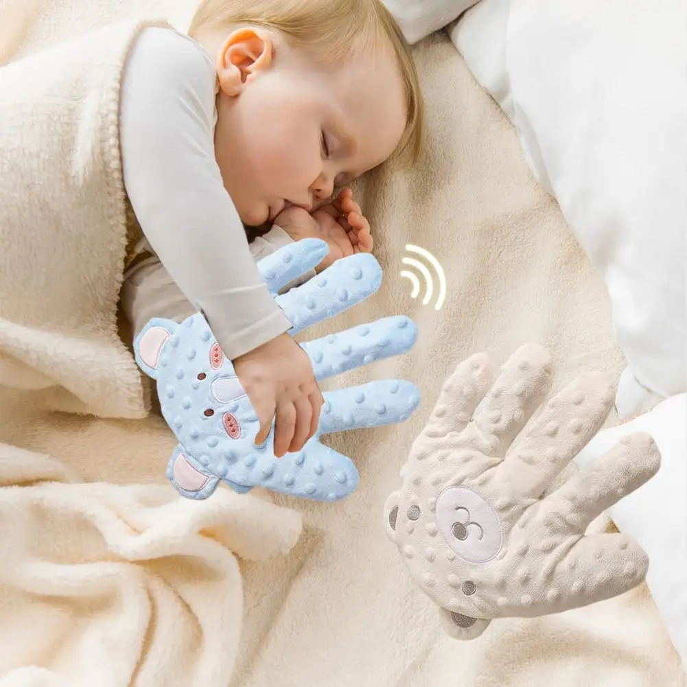 Electric Soothing Glove Plush Hand Pillow Automatic Patting Infant Soothing Palm for Newborns Adjustable Baby Sleeping Aid 3