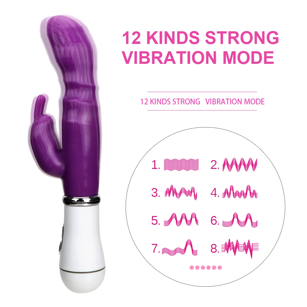 Vibratori del coniglio 21 cm per le donne Stimolatore del capezzolo del clitoride l Plug anale Dildo Masturbatore femminile Erot Ana Pug Dido Femae_voghion.com
