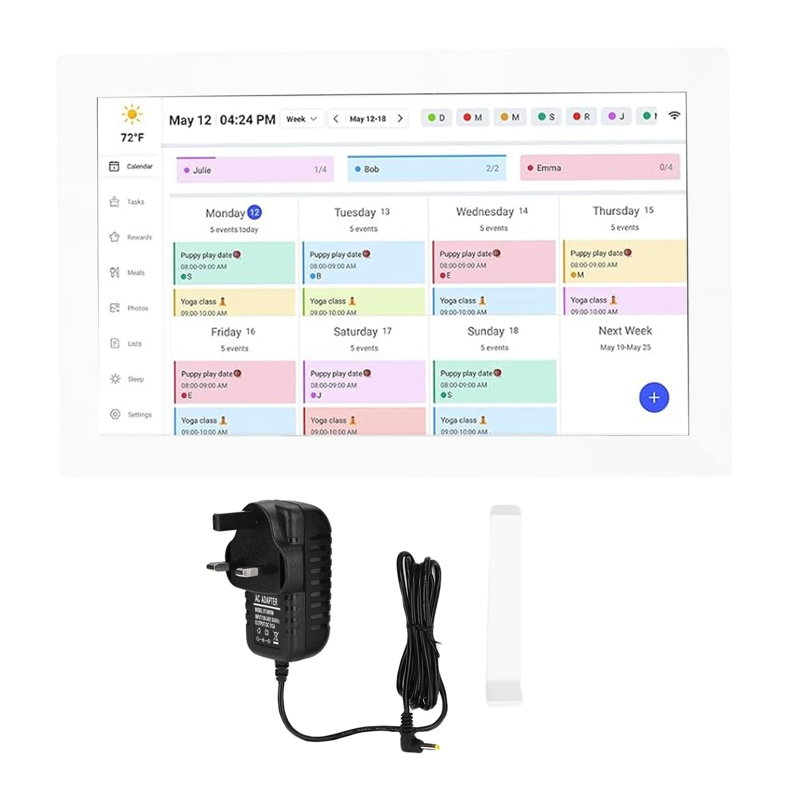 Calendário digital inteligente 1080p 15.6 Polegada touchscreen wifi display interativo quadro de imagem digital calendário planejador com app para
