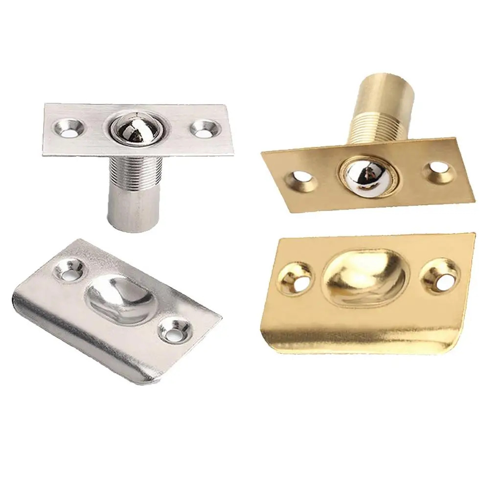 Adjustable Screw Spring Roller Copper Ball Catch Set Cabinet Door Latch