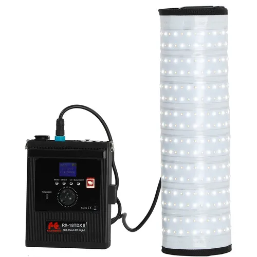 팔콘 아이즈 RX-18TDX III 3000K-5600K 이중 색상 방수 롤플렉스 LED 비디오 조명 사진 조명 앱 제어
