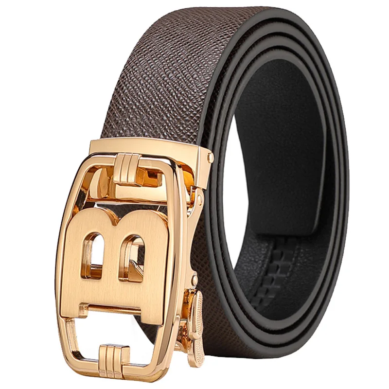 black belt with holes High Quality Designers Mens belt Luxury Brand Famous Male Belts B Buckle Genuine Leather Belts for Men width 3.4cm mens designer belts