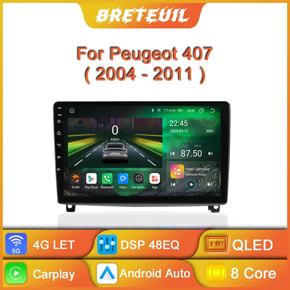 ForPeugeot407120042011AndroidCarRadioMultimediaVideoPlayer